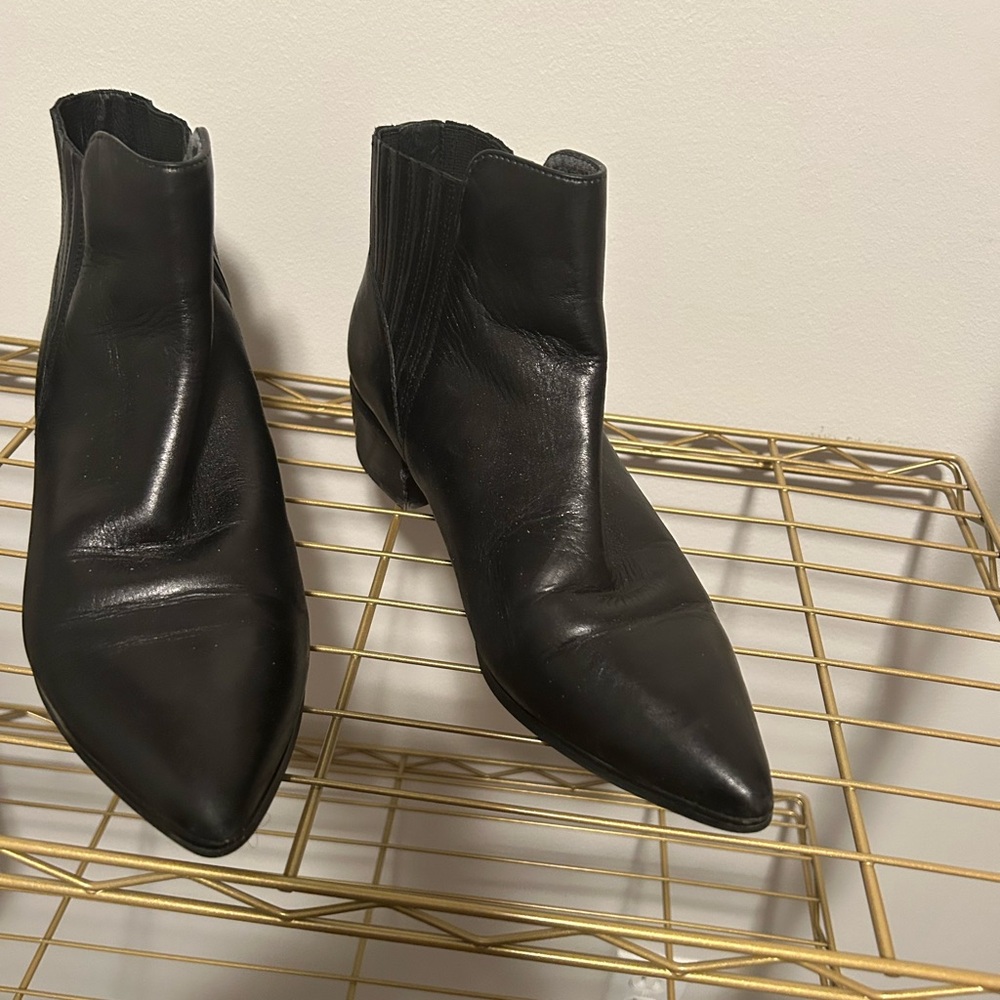 Black Halogen Ankle Boots. 8.5